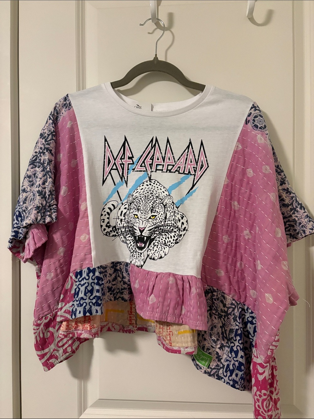 Pink Graphic Women”s Upcycled Band Tee